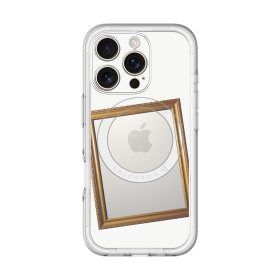 スリムプロテクションプレミアムケース with MagSafe［ Photo Frame - White ］