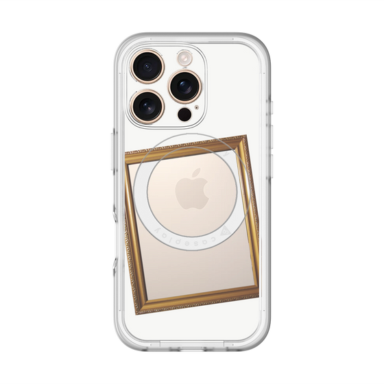 スリムプロテクションプレミアムケース with MagSafe［ Photo Frame - White ］