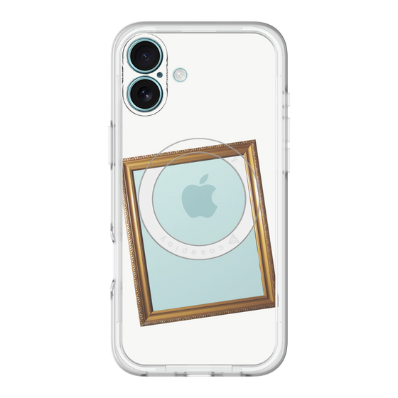 スリムプロテクションプレミアムケース with MagSafe［ Photo Frame - White ］