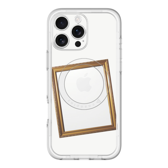 スリムプロテクションプレミアムケース with MagSafe［ Photo Frame - White ］