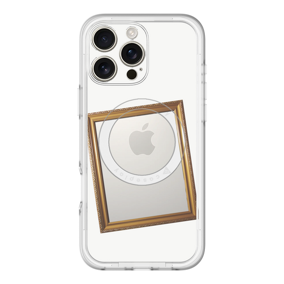 スリムプロテクションプレミアムケース with MagSafe［ Photo Frame - White ］
