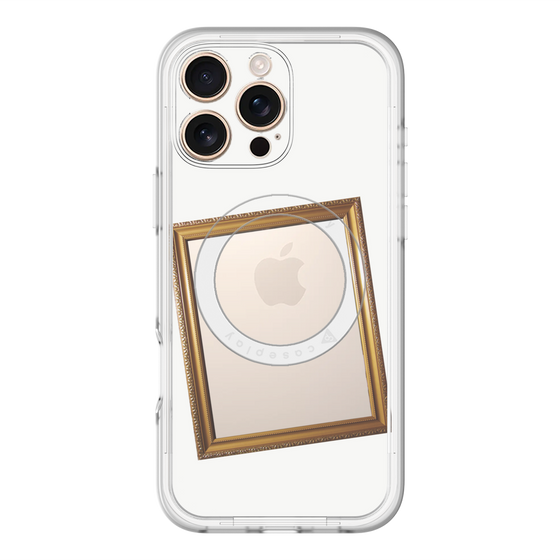 スリムプロテクションプレミアムケース with MagSafe［ Photo Frame - White ］