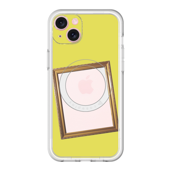 スリムプロテクションプレミアムケース with MagSafe［ Photo Frame - Yellow ］