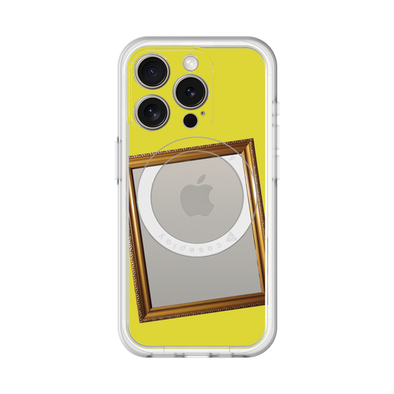 スリムプロテクションプレミアムケース with MagSafe［ Photo Frame - Yellow ］