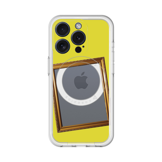 スリムプロテクションプレミアムケース with MagSafe［ Photo Frame - Yellow ］