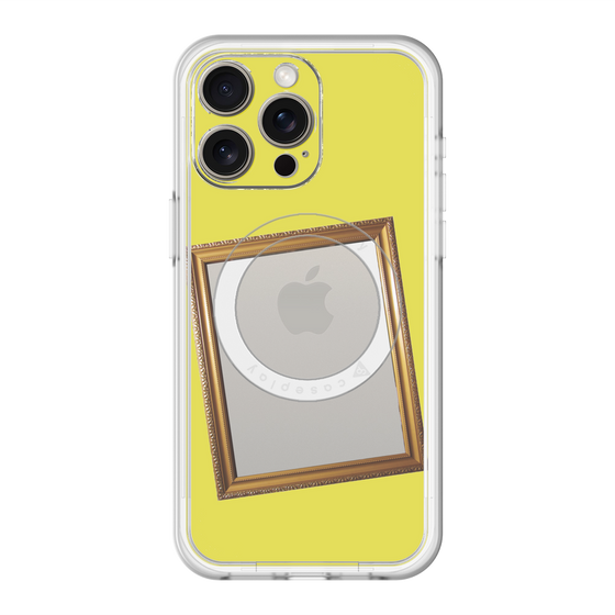 スリムプロテクションプレミアムケース with MagSafe［ Photo Frame - Yellow ］