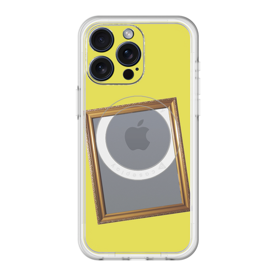 スリムプロテクションプレミアムケース with MagSafe［ Photo Frame - Yellow ］