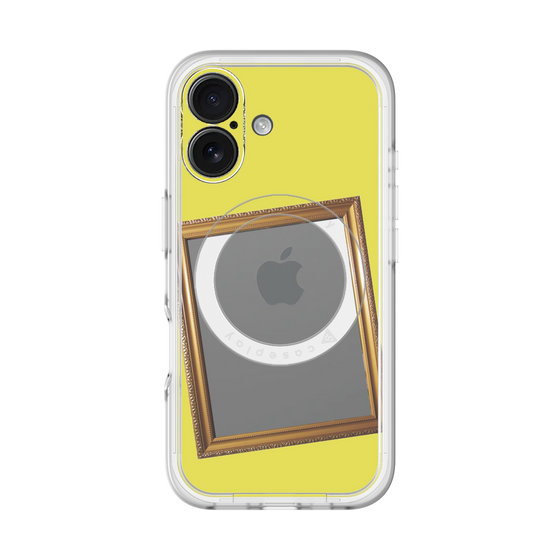 スリムプロテクションプレミアムケース with MagSafe［ Photo Frame - Yellow ］