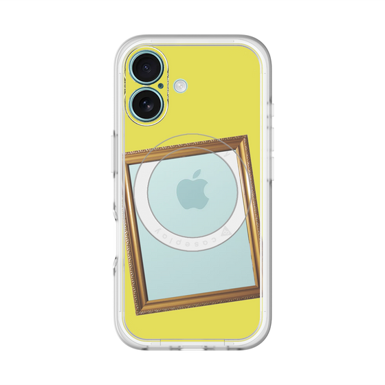 スリムプロテクションプレミアムケース with MagSafe［ Photo Frame - Yellow ］