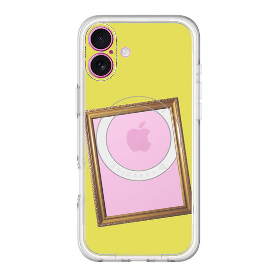スリムプロテクションプレミアムケース with MagSafe［ Photo Frame - Yellow ］