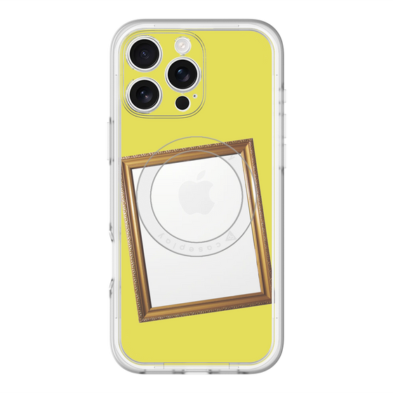スリムプロテクションプレミアムケース with MagSafe［ Photo Frame - Yellow ］