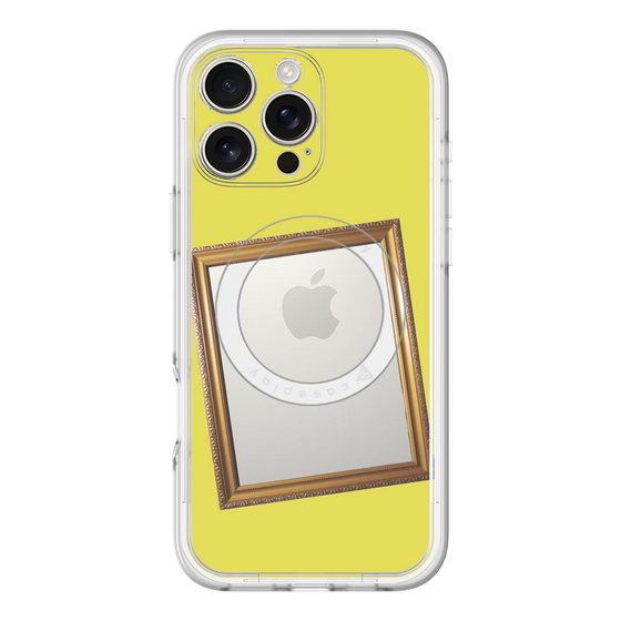 スリムプロテクションプレミアムケース with MagSafe［ Photo Frame - Yellow ］
