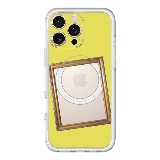 スリムプロテクションプレミアムケース with MagSafe［ Photo Frame - Yellow ］