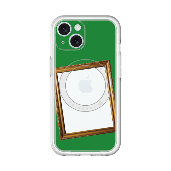 スリムプロテクションプレミアムケース with MagSafe［ Photo Frame - Green ］