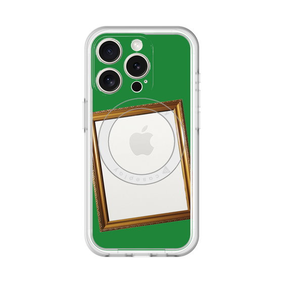 スリムプロテクションプレミアムケース with MagSafe［ Photo Frame - Green ］