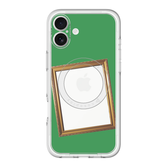 スリムプロテクションプレミアムケース with MagSafe［ Photo Frame - Green ］