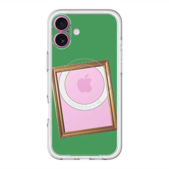 スリムプロテクションプレミアムケース with MagSafe［ Photo Frame - Green ］