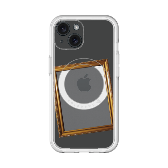 スリムプロテクションプレミアムケース with MagSafe［ Photo Frame - Gray ］