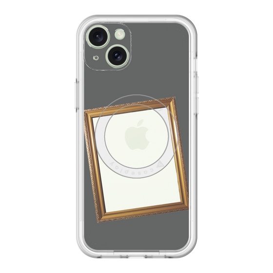スリムプロテクションプレミアムケース with MagSafe［ Photo Frame - Gray ］