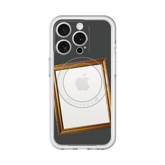 スリムプロテクションプレミアムケース with MagSafe［ Photo Frame - Gray ］