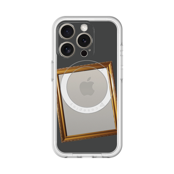 スリムプロテクションプレミアムケース with MagSafe［ Photo Frame - Gray ］