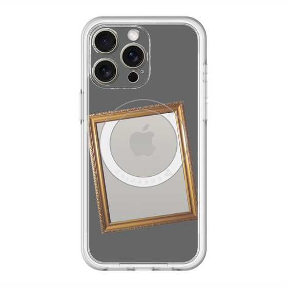スリムプロテクションプレミアムケース with MagSafe［ Photo Frame - Gray ］