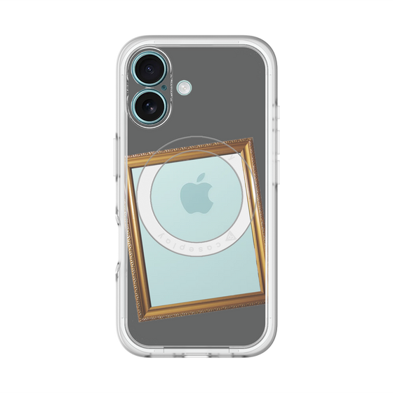 スリムプロテクションプレミアムケース with MagSafe［ Photo Frame - Gray ］