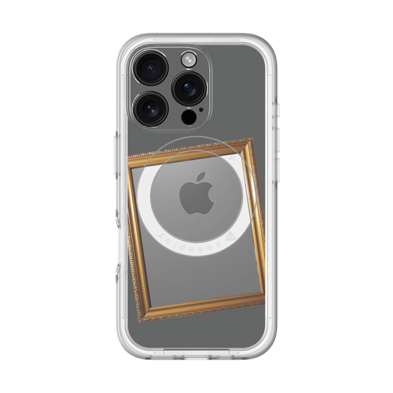 スリムプロテクションプレミアムケース with MagSafe［ Photo Frame - Gray ］