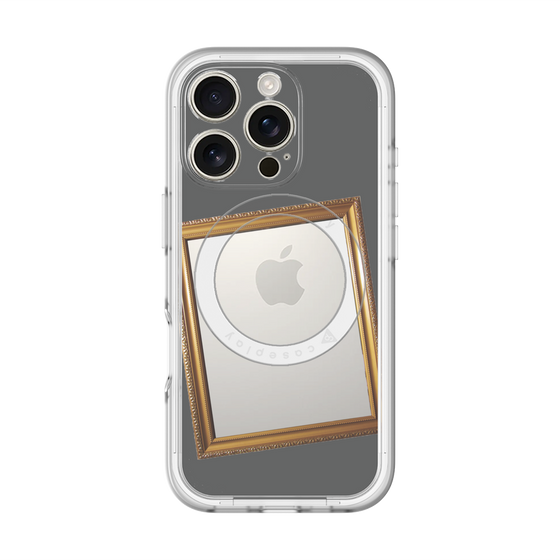 スリムプロテクションプレミアムケース with MagSafe［ Photo Frame - Gray ］