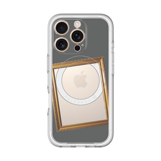 スリムプロテクションプレミアムケース with MagSafe［ Photo Frame - Gray ］