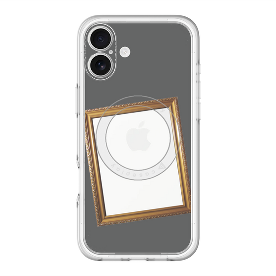 スリムプロテクションプレミアムケース with MagSafe［ Photo Frame - Gray ］