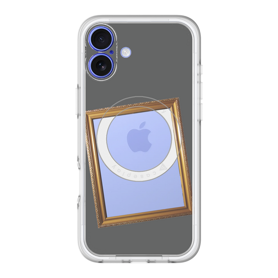 スリムプロテクションプレミアムケース with MagSafe［ Photo Frame - Gray ］