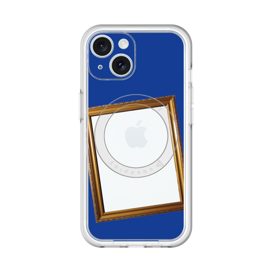 スリムプロテクションプレミアムケース with MagSafe［ Photo Frame - Blue ］