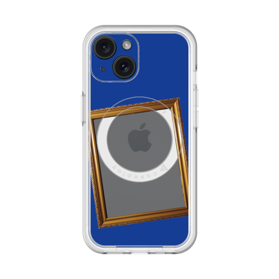 スリムプロテクションプレミアムケース with MagSafe［ Photo Frame - Blue ］
