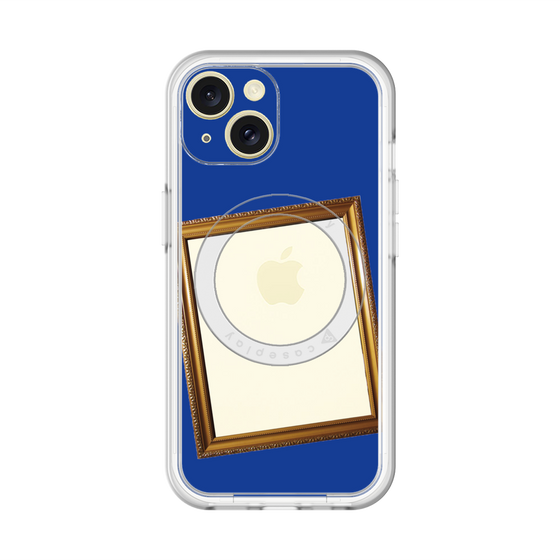 スリムプロテクションプレミアムケース with MagSafe［ Photo Frame - Blue ］