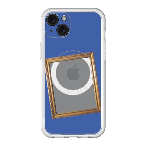 スリムプロテクションプレミアムケース with MagSafe［ Photo Frame - Blue ］