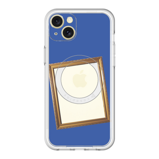 スリムプロテクションプレミアムケース with MagSafe［ Photo Frame - Blue ］