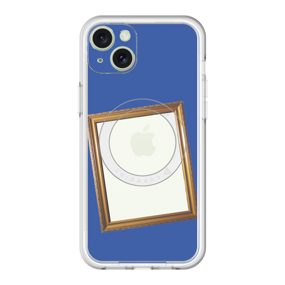 スリムプロテクションプレミアムケース with MagSafe［ Photo Frame - Blue ］