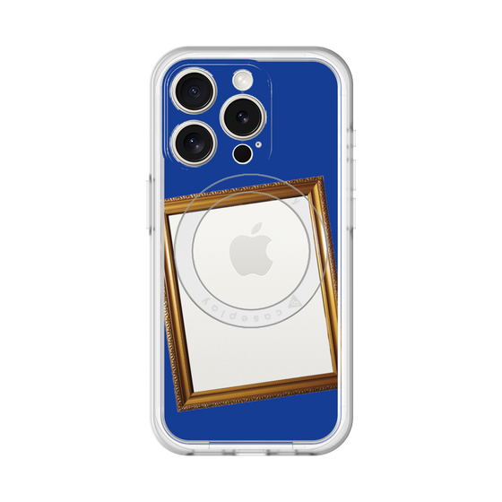 スリムプロテクションプレミアムケース with MagSafe［ Photo Frame - Blue ］