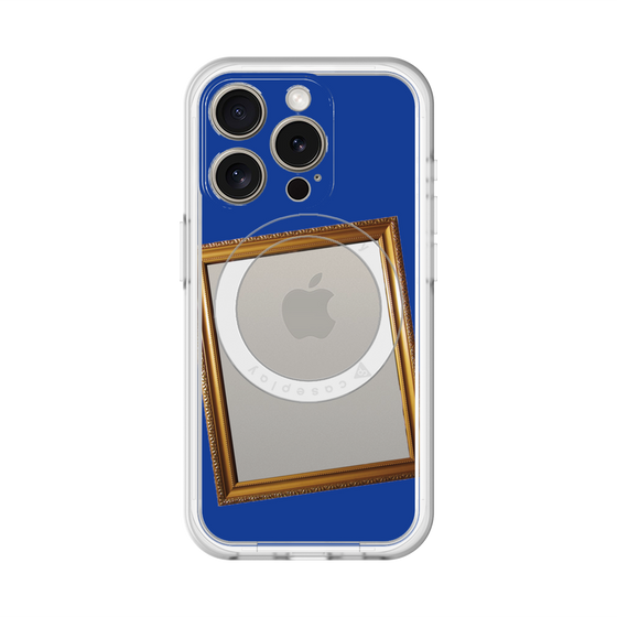 スリムプロテクションプレミアムケース with MagSafe［ Photo Frame - Blue ］
