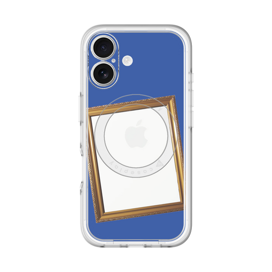 スリムプロテクションプレミアムケース with MagSafe［ Photo Frame - Blue ］