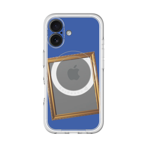 スリムプロテクションプレミアムケース with MagSafe［ Photo Frame - Blue ］