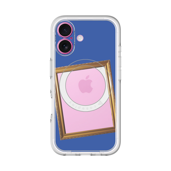 スリムプロテクションプレミアムケース with MagSafe［ Photo Frame - Blue ］