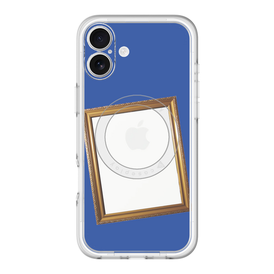 スリムプロテクションプレミアムケース with MagSafe［ Photo Frame - Blue ］
