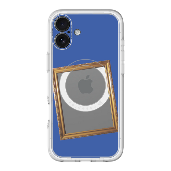 スリムプロテクションプレミアムケース with MagSafe［ Photo Frame - Blue ］