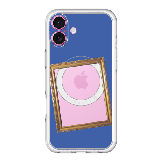 スリムプロテクションプレミアムケース with MagSafe［ Photo Frame - Blue ］