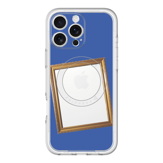 スリムプロテクションプレミアムケース with MagSafe［ Photo Frame - Blue ］