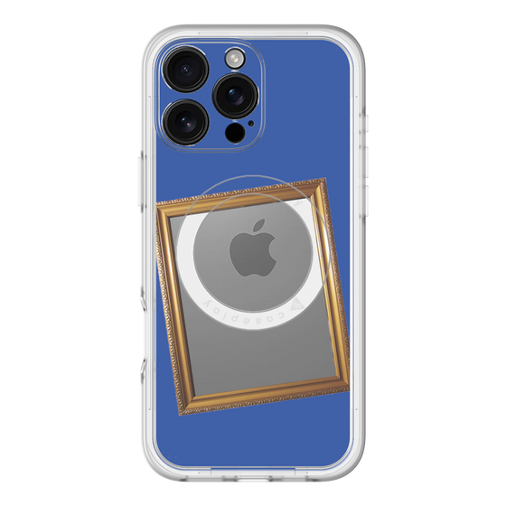 スリムプロテクションプレミアムケース with MagSafe［ Photo Frame - Blue ］