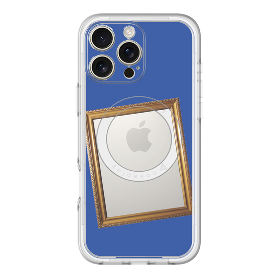 スリムプロテクションプレミアムケース with MagSafe［ Photo Frame - Blue ］