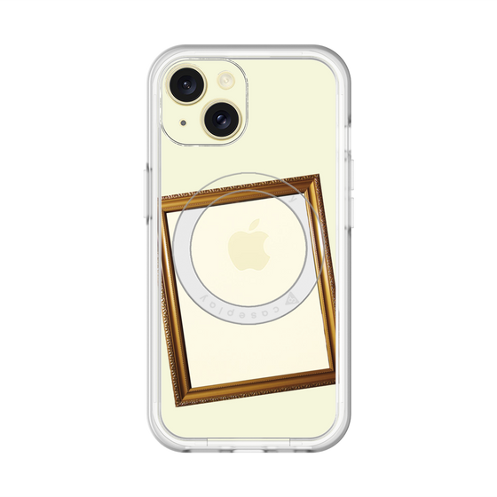 スリムプロテクションプレミアムケース with MagSafe［ Photo Frame - Ivory ］